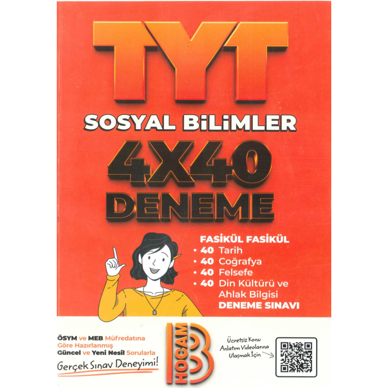 YKS TYT Sosyal Bilimler 4x40 Fasikül Deneme