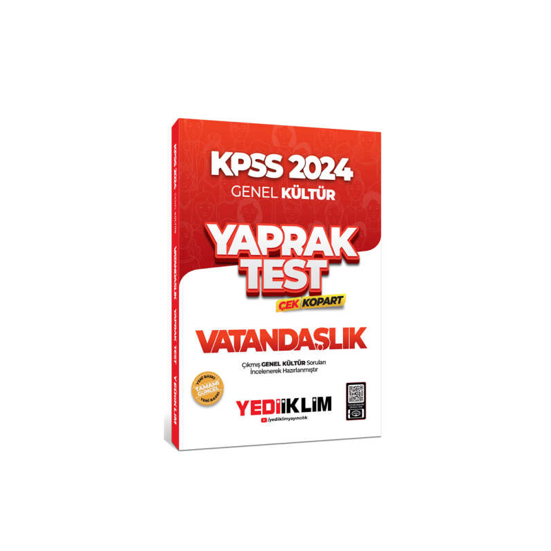 2024 KPSS Genel Kültür Vatandaşlık Çek Kopart Yaprak Test