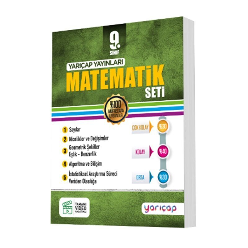 9. Sınıf Matematik Seti YarıÇap Yayınları
