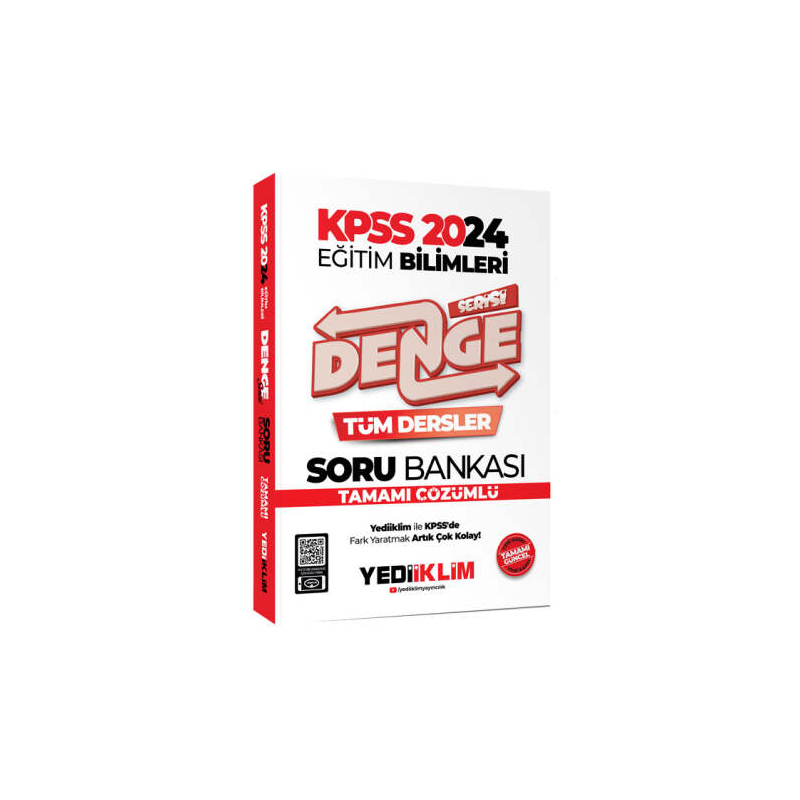 2024 KPSS Eğitim Bilimleri Denge Serisi Tamamı Çözümlü Tüm Dersler Soru Bankası