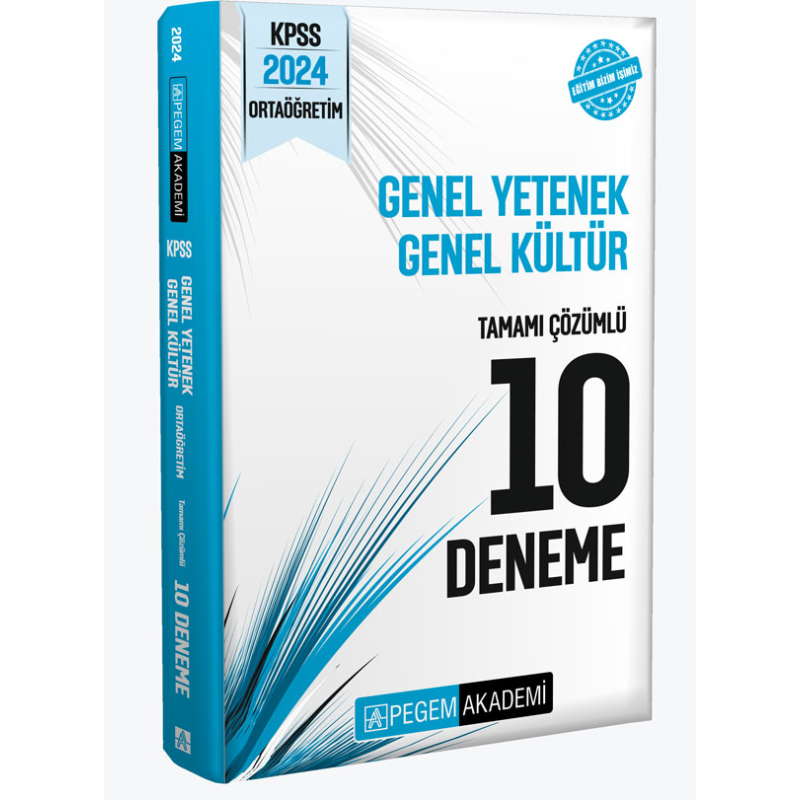 2024 KPSS GY GK Ortaöğretim Tamamı Çözümlü 10 Deneme