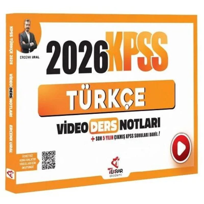 2026 KPSS Türkçe Video Ders Notları Tekrar Akademi