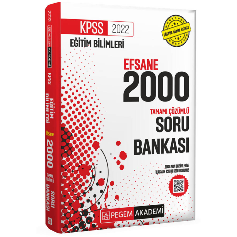 2022 KPSS Eğitim Bilimleri Efsane 2000 Tamamı Çözümlü Soru Bankası