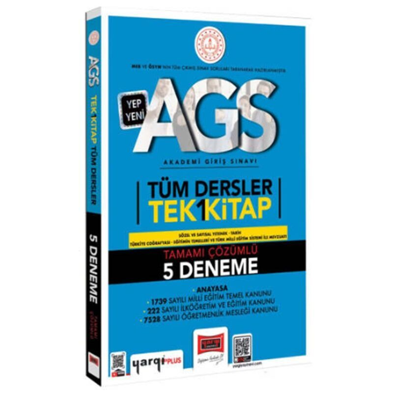 2025 MEB-AGS Tüm Dersler 5 Deneme Çözümlü Tek Kitap Yargı Yayınları