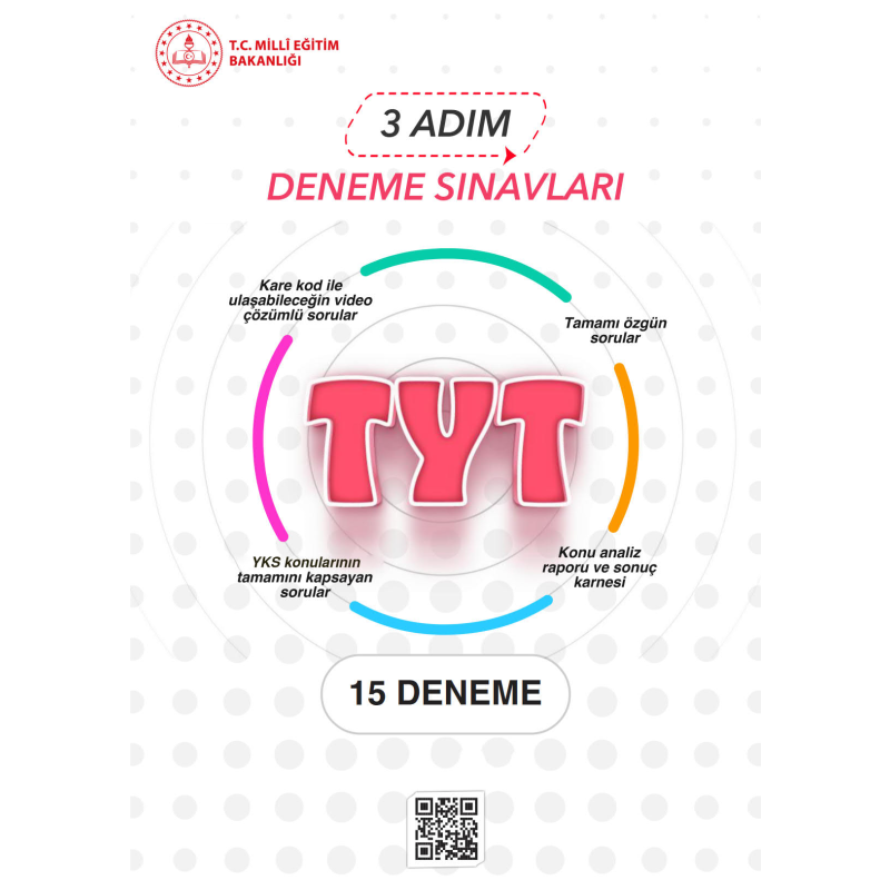 3 Adım Deneme Sınavları TYT 15 Deneme