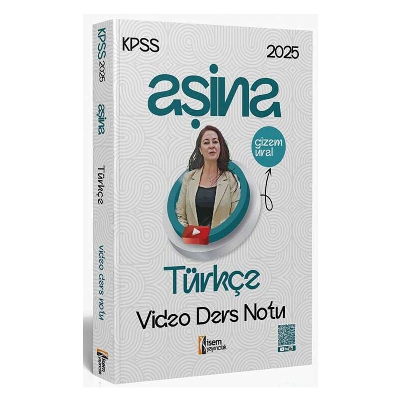 2025 KPSS Türkçe Aşina Video Ders Notu İsem Yayınları