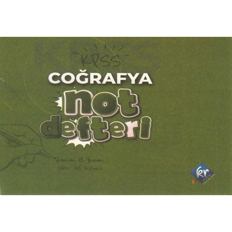 KPSS COĞRAFYA NOT DEFTERİ TAMAMI EL YAZIMI
