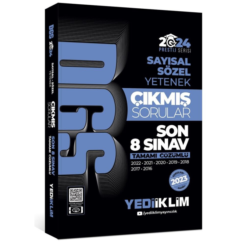 2024 DGS Sayısal Sözel Yetenek Tamamı Çözümlü Son 8 Sınav Çıkmış Sorular (2016-2023)