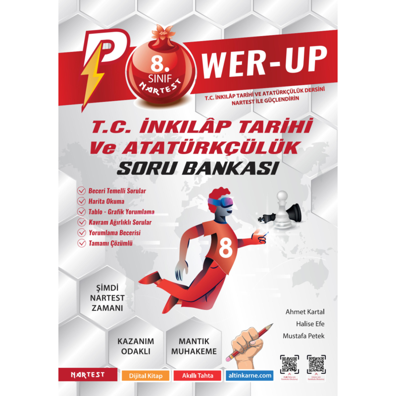 8. Sınıf Power-Up T.C. İnkilap Tarihi Ve Atatürkçülük Soru Bankası Nartest Yayınları