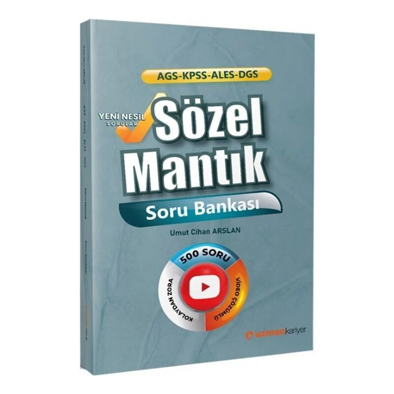 KPSS MEB AGS ALES DGS Sözel Mantık Soru Bankası Uzman Kariyer
