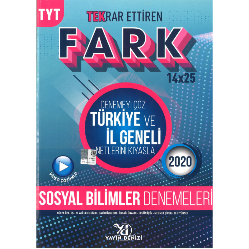 TYT Sosyal Bilimler Fark Tekrar Ettiren 14 x 25 Denemesi