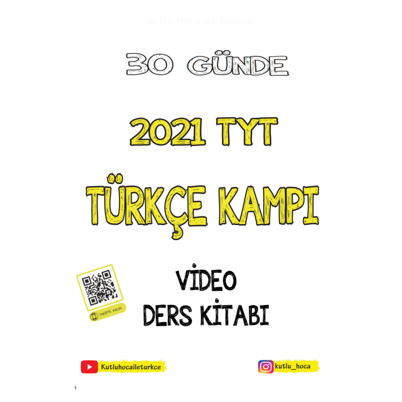 KUTLU HOCA 30 GÜNDE TÜRKÇE TYT KAMPI