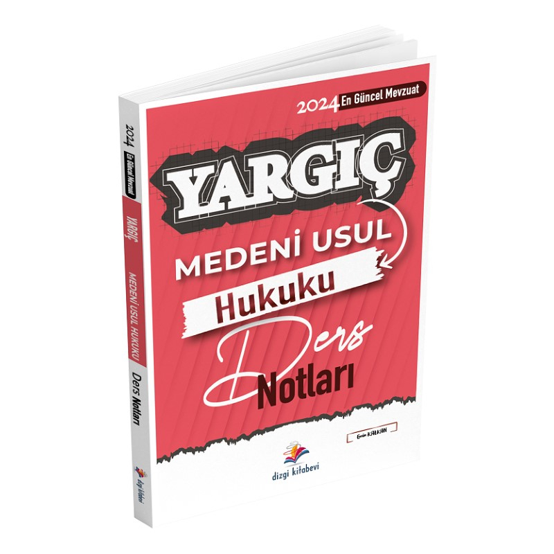 Dizgi Kitap 2024 Hakimlik YARGIÇ Medeni Usul Hukuku Ders Notları - Emin Kalkan Dizgi Kitap