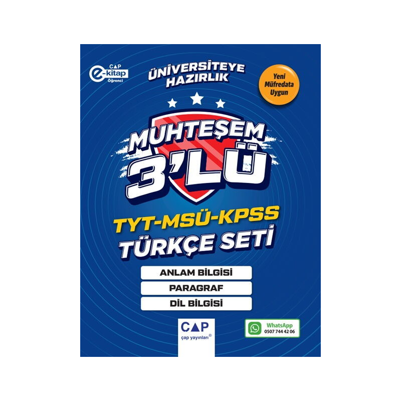 TYT MSÜ KPSS Türkçe Seti Çap Yayınları