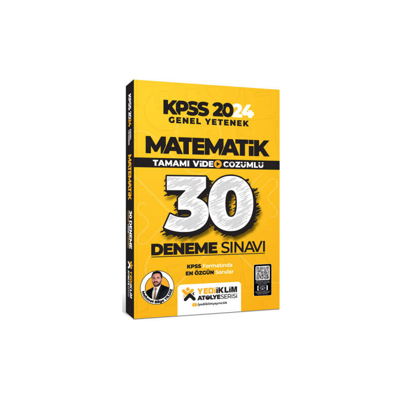 2024 KPSS Matematik Tamamı Video Çözümlü 30 Deneme Atölye Serisi