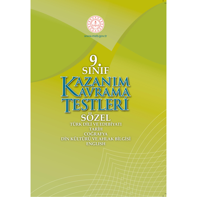 9. Sınıf Kazanım Kavrama Testleri (Sözel)