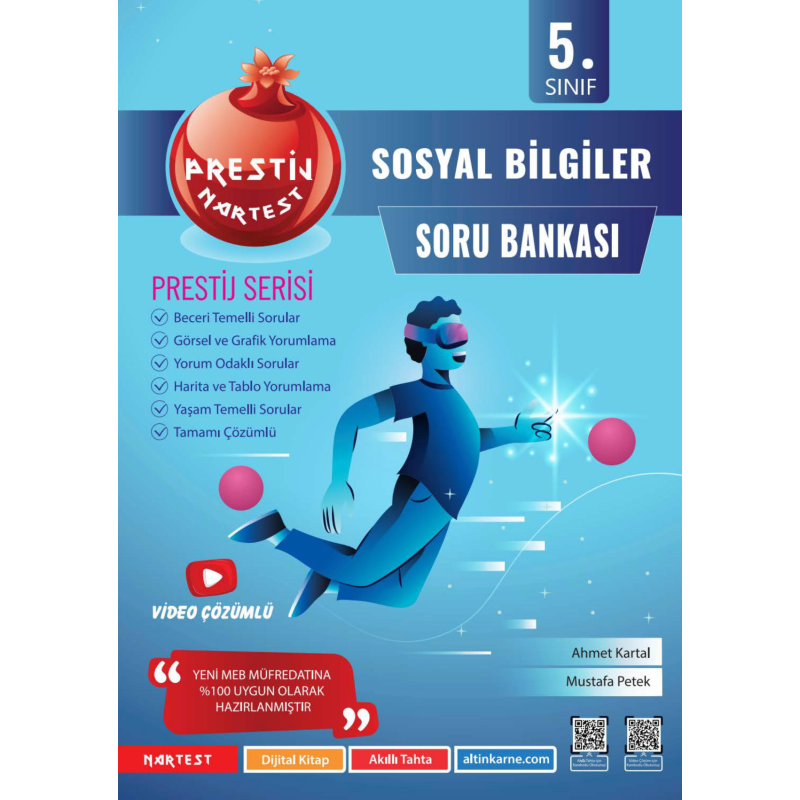 5. Sınıf Prestij Sosyal Bilgiler Soru Bankası Nartest Yayınevi