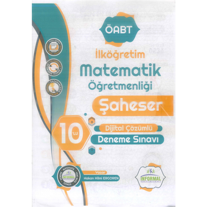 ŞAHESER 10'LU DİJİTAL ÇÖZÜMLÜ DENEME SINAVI İLKÖĞRETİM MATEMATİK