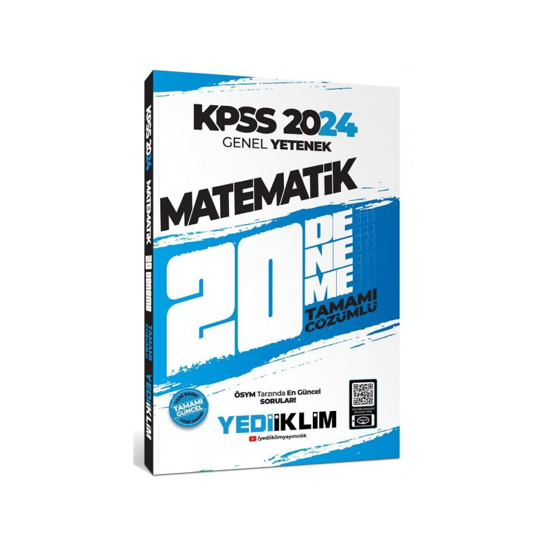 2024 KPSS Genel Yetenek Matematik Tamamı Çözümlü 20 Deneme