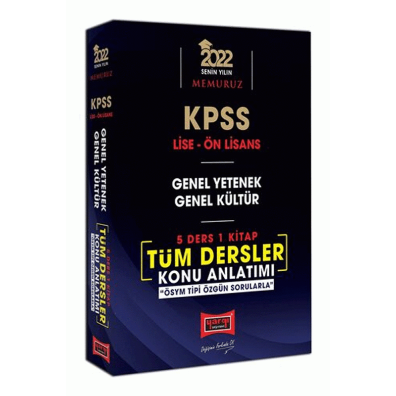 KPSS Lise Ön Lisans GY GK 5 Ders 1 Kitap Tüm Dersler Konu Anlatımı