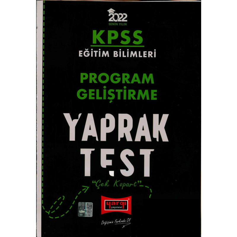 PROGRAM GELİŞTİRME YAPRAK TEST