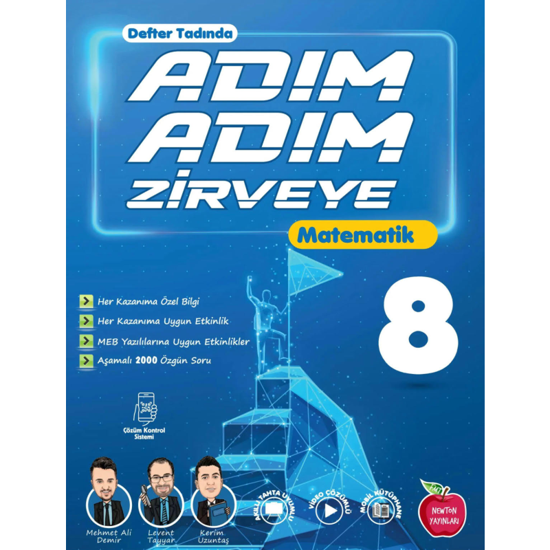 8. Sınıf Matematik Adım Adım Zirveye Soru Bankası Newton Yayınları