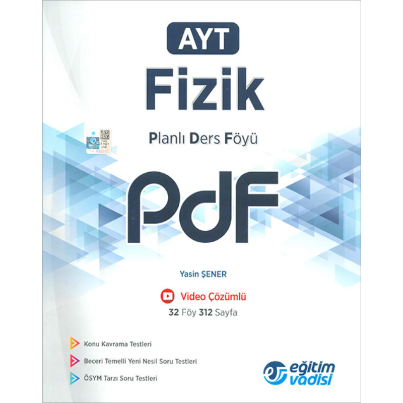 AYT Fizik Planlı Ders Föyü PDF Eğitim Vadisi Yayınları