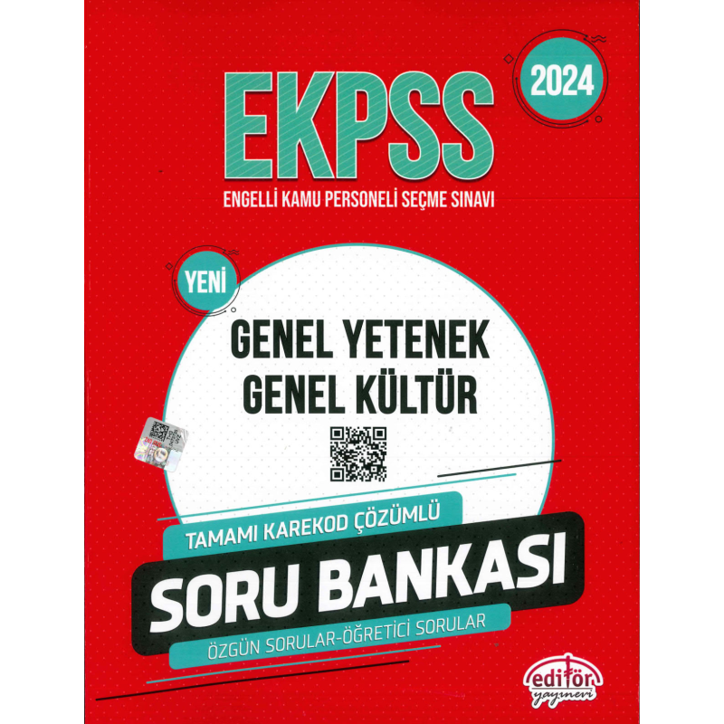 E-KPSS TÜM DERSLER SORU BANKASI TAMAMI KAREKOD ÇÖZÜMLÜ