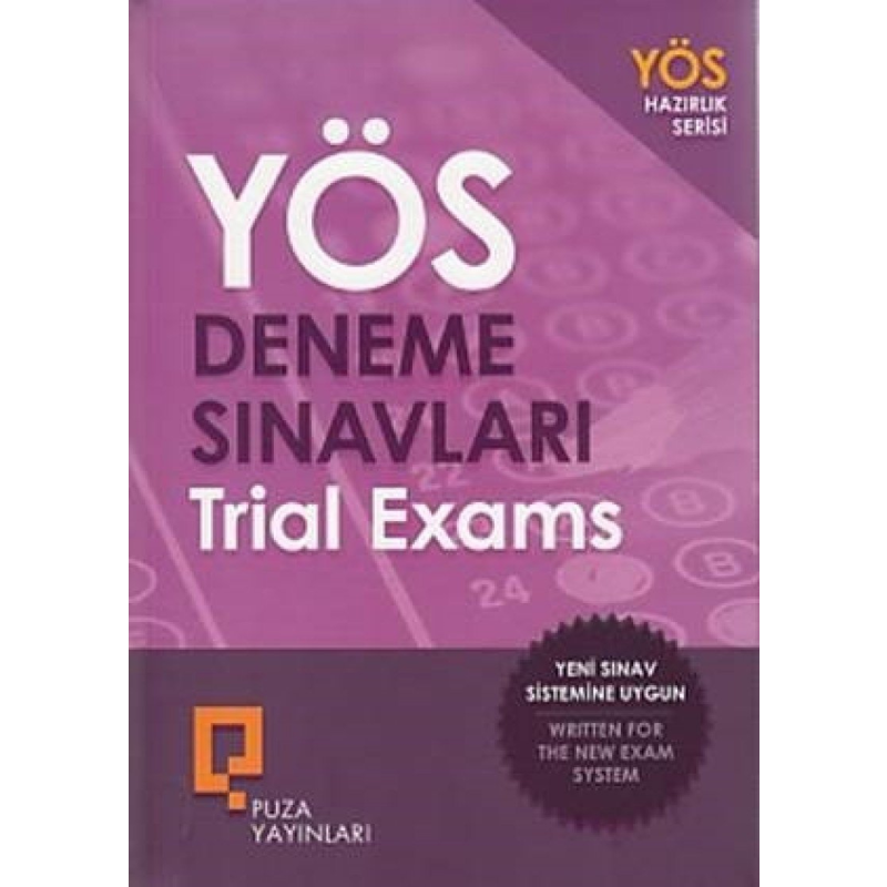 YÖS Deneme Sınavları Trial Exams Puza Yayınları