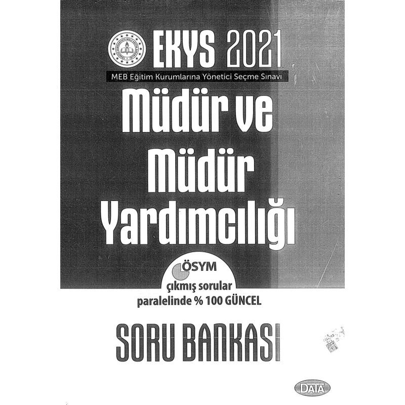 MÜDÜR VE MÜDÜR YARDIMCILIĞI SORU BANKASI
