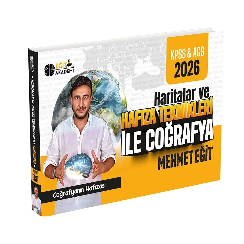 2026 MEB AGS KPSS Mehmet Eğit Haritalar ve Hafıza Teknikleriyle Coğrafya Eğit Akademi