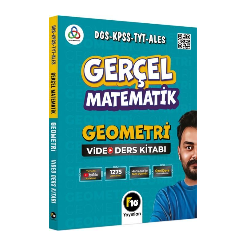 DGS KPSS TYT ALES Gerçel Matematik Geometri Video Ders Kitabı F10 Yayınları