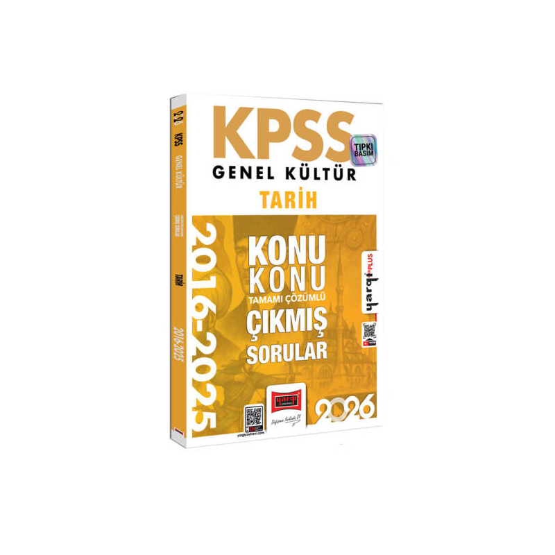2026 KPSS Genel Kültür Tarih 2016-2026 Konu Konu Tamamı Çözümlü Çıkmış Sorular Yargı Yayınları