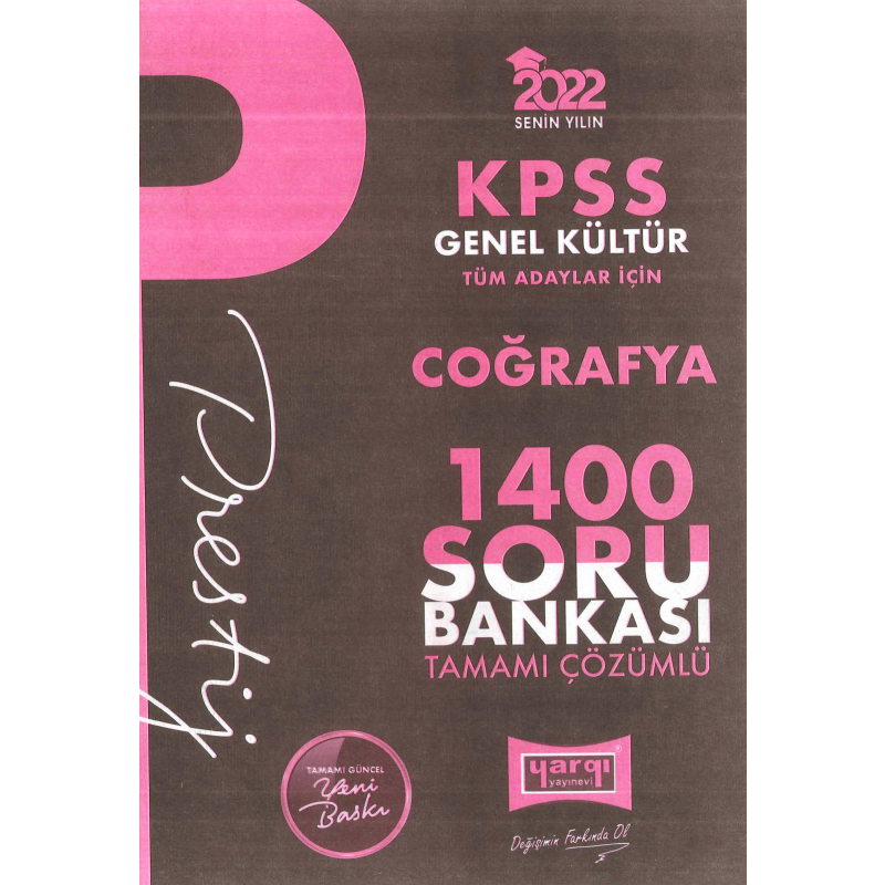 PRESTİJ SERİSİ 1400 SORU COĞRAFYA SORU BANKASI ÇÖZÜMLÜ