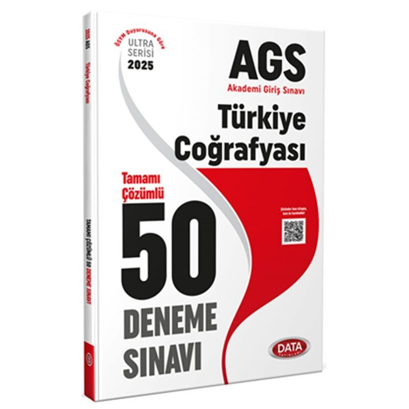 2025 AGS Türkiye Coğrafyası Tamamı Çözümlü 50 Deneme Sınavı Data Yayınları