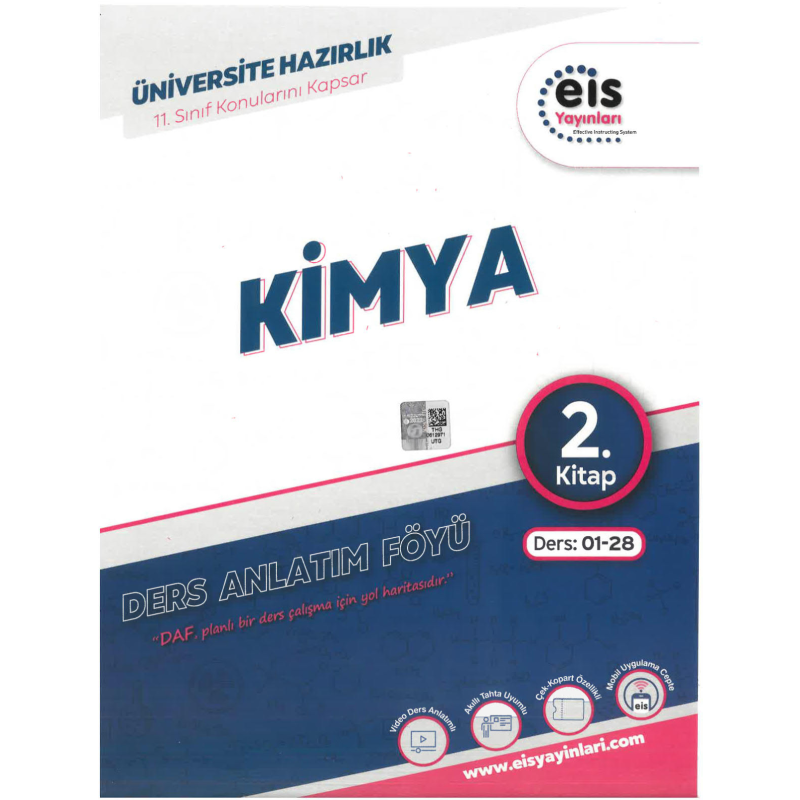YKS - Mavi Set - DAF - Kimya - 2. Kitap Eis Yayınları Ders:01-28 11. Sınıf Konularını Kapsar