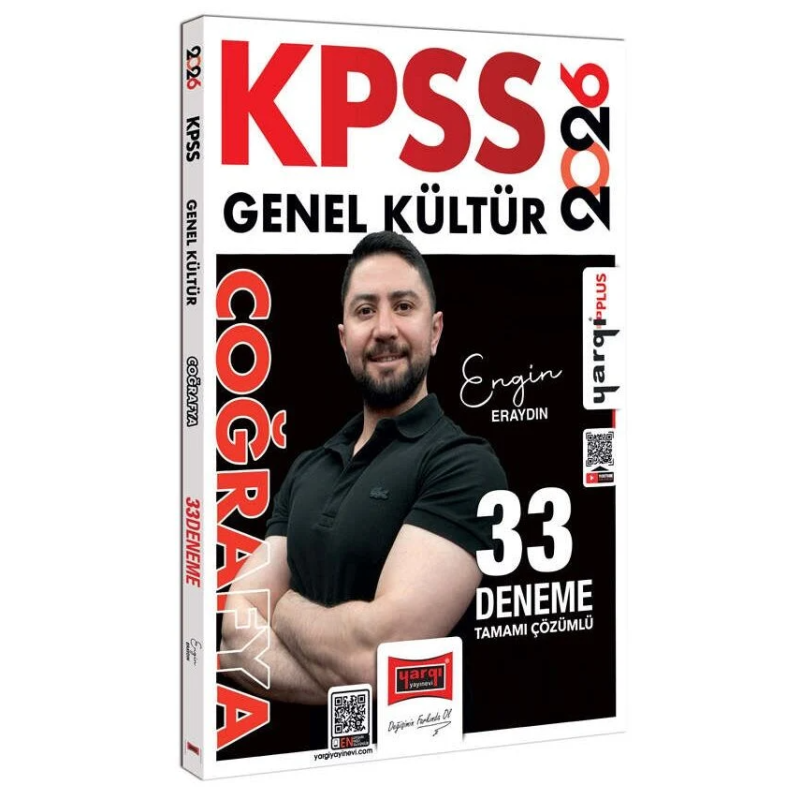 2026 KPSS Coğrafya 33 Deneme Çözümlü Engin Eraydın Yargı Yayınları