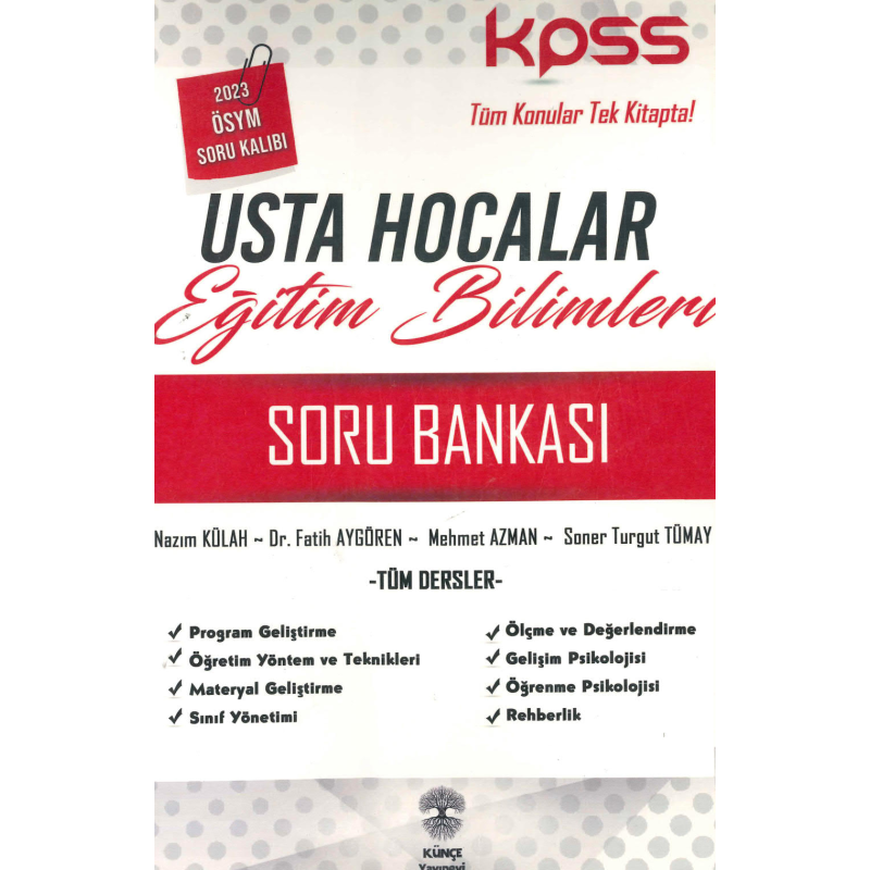 USTA HOCALAR EĞİTİM BİLİMLERİ TÜM DERSLER SORU BANKASI