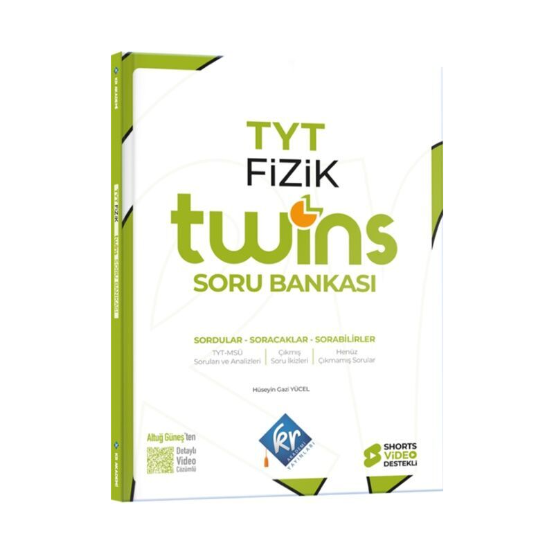 YKS TYT Fizik Twins Soru Bankası Çözümlü KR Akademi