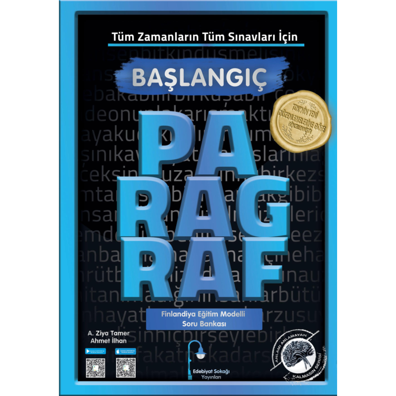 Başlangıç Paragraf Soru Bankası Tüm Zamanların Tüm Sınavları İçin Edebiyat Sokağı