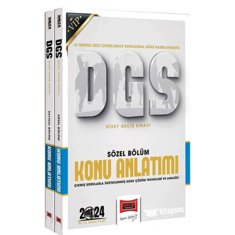 2024 DGS Vip Sayısal-Sözel Yetenek Konu Anlatımı (2 Cilt)