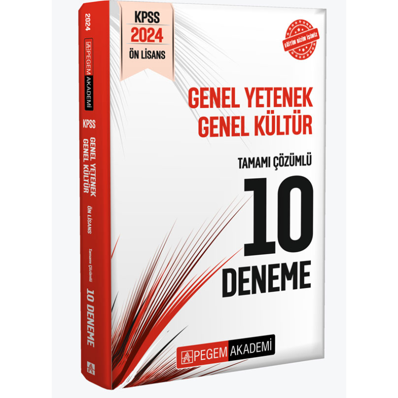 2024 KPSS GY GK Önlisans Tamamı Çözümlü 10 Deneme