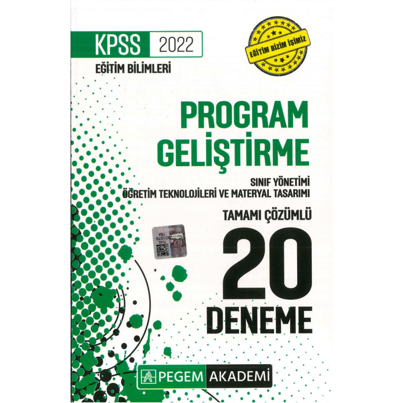 PROGRAM SINIF MATERYAL 20Lİ DENEME ÇÖZÜMLÜ