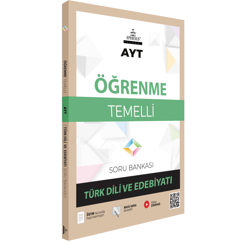 AYT-ÖĞRENME TEMELLİ TÜRK DİLİ VE EDEBİYATI SORU BANKASI Ephesus Yayınları