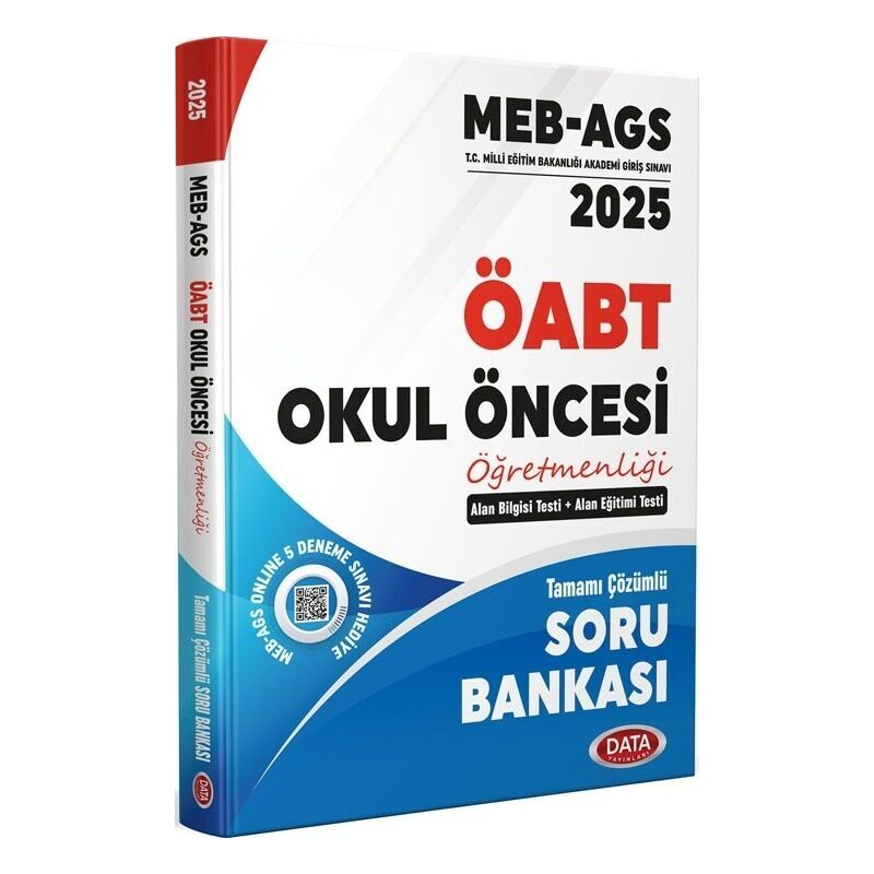 2025 MEB AGS ÖABT Okul Öncesi Öğretmenliği Tamamı Çözümlü Soru Bankası Data Yayınları