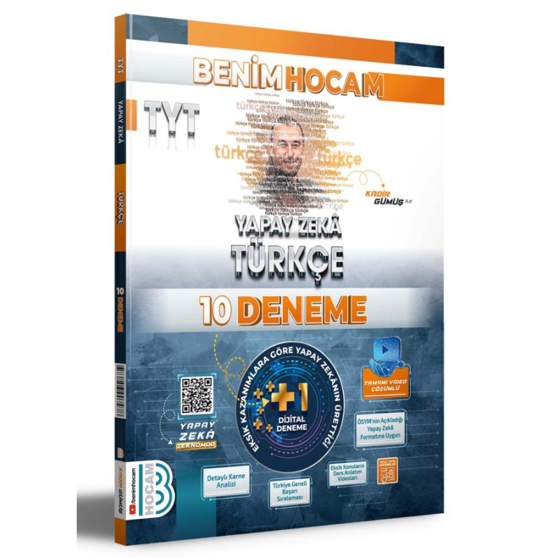2025 TYT Yapay Zeka Türkçe 10 Deneme Benim Hocam Yayınları