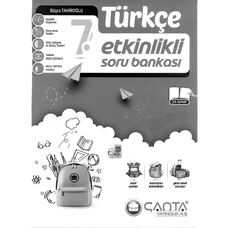 7. Sınıf Türkçe Etkinlikli Soru Bankası Çanta Yayıncılık