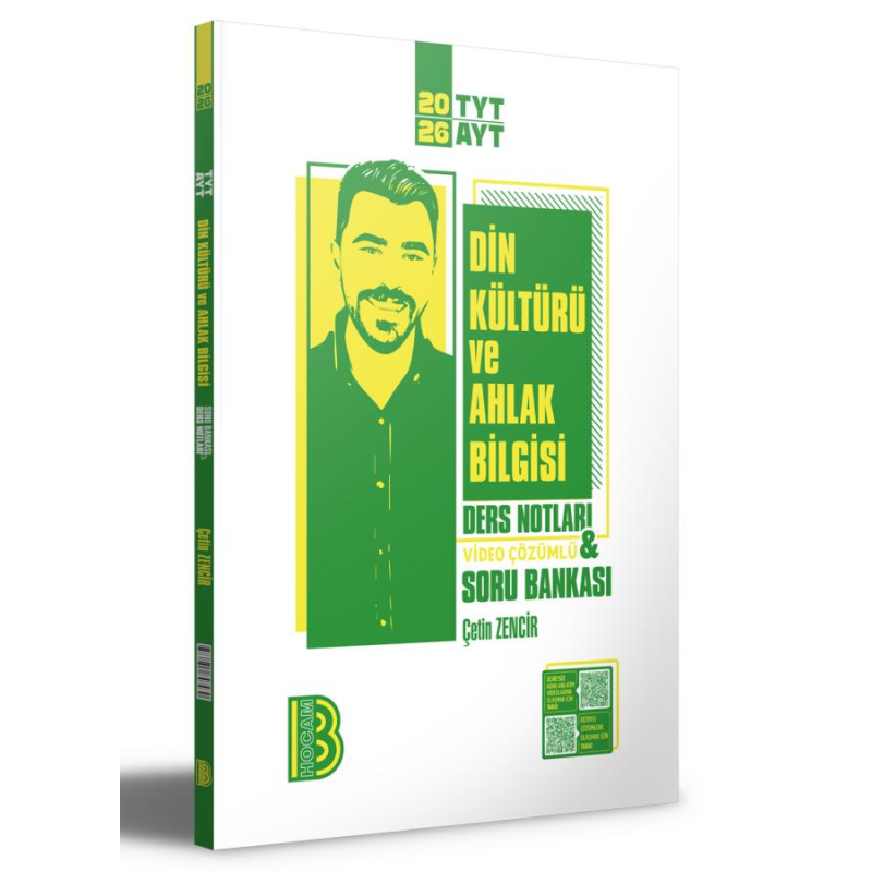 2026 TYT-AYT Din Kültürü ve Ahlak Bilgisi Ders Notları ve Tamamı Video Çözümlü Soru Bankası Benim Hocam Yayınları