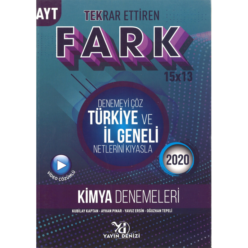 AYT Kimya Fark Tekrar Ettiren 15 x 13 Denemesi