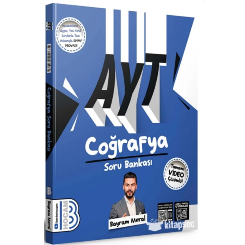 AYT Coğrafya Tamamı Video Çözümlü Soru Bankası Benim Hocam Yayınları